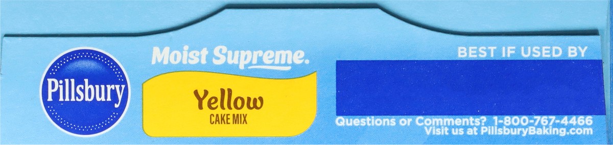 slide 2 of 13, Pillsbury Moist Supreme Yellow Cake Mix, 15.25 oz Box, 15.25 oz