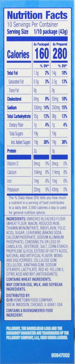 slide 5 of 13, Pillsbury Moist Supreme Yellow Cake Mix, 15.25 oz Box, 15.25 oz