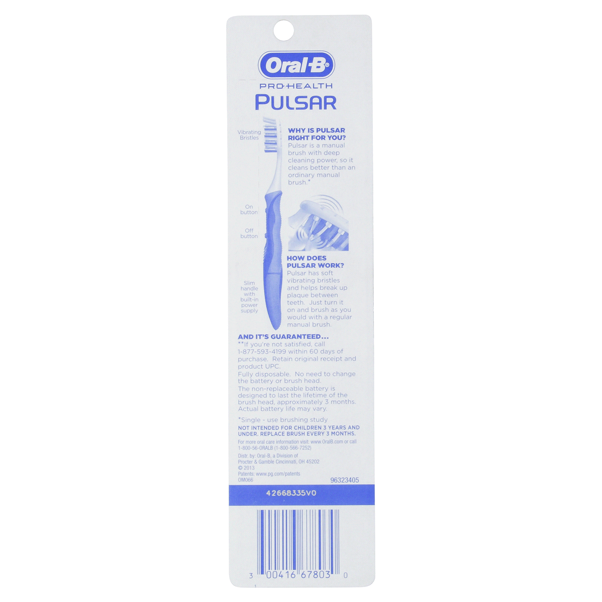 slide 4 of 7, Oral-B Pulsar Value Pack Soft Battery Toothbrushes 2 ea, 2 ct