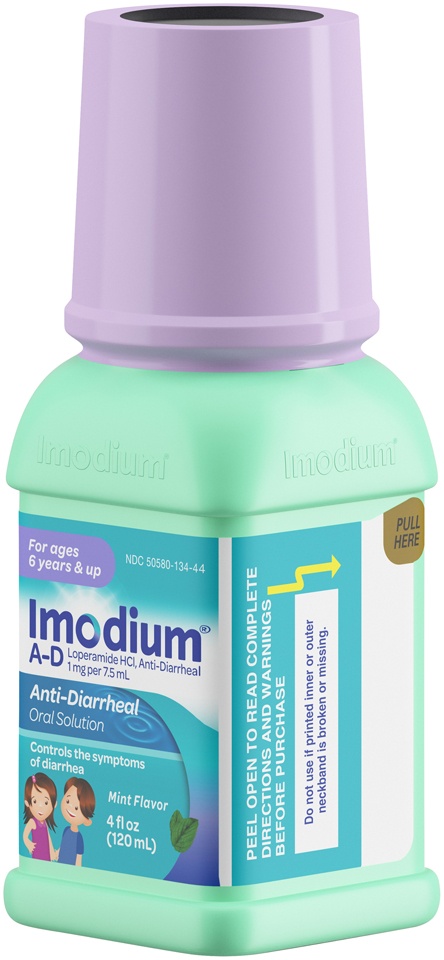 slide 5 of 11, Imodium A-D Children's Liquid Anti-Diarrheal Medicine with Loperamide Hydrochloride for Diarrhea Symptom Treatment & Control for Kids, Mint Flavor, 4 oz