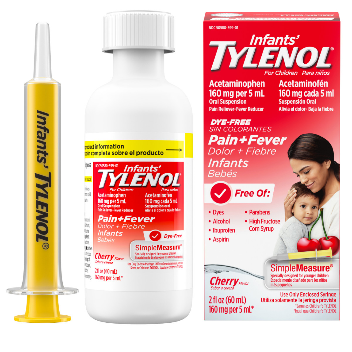 slide 3 of 5, Tylenol Pediatric Internal Analgesics, Liquid, Cherry, 2 fl oz