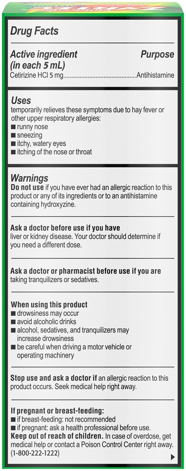 slide 6 of 6, Zyrtec Children's Children's ZYRTEC Allergy Syrup, Dye-Free, Sugar-Free Grape, 4 Fl. Oz, 4 fl oz