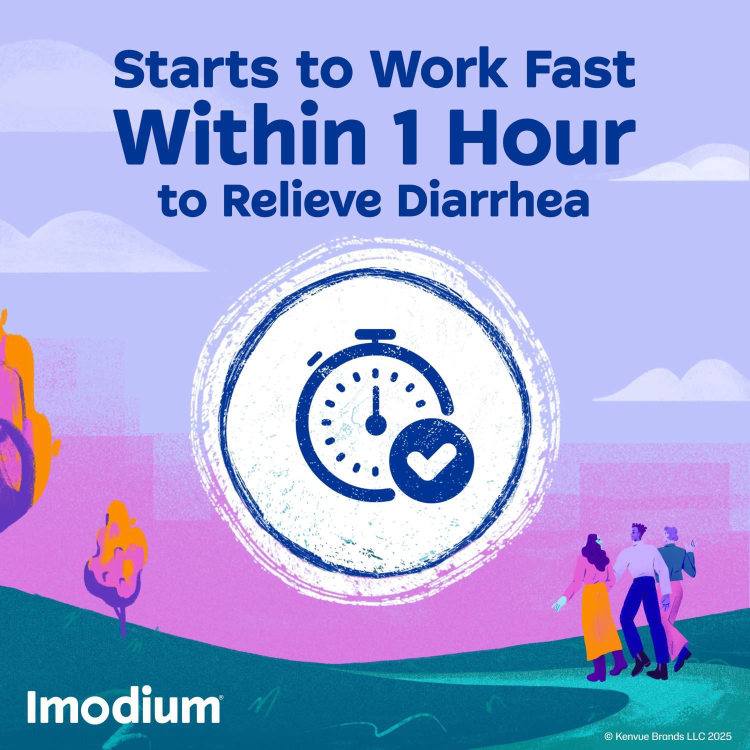 slide 4 of 5, Imodium Multi-Symptom Relief Anti-Diarrheal Medicine Caplets, 6 ct, 6 ct