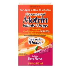 Motrin Infants' Drops Concentrated Original Berry Flavor Ibuprofen 0.5 fl oz