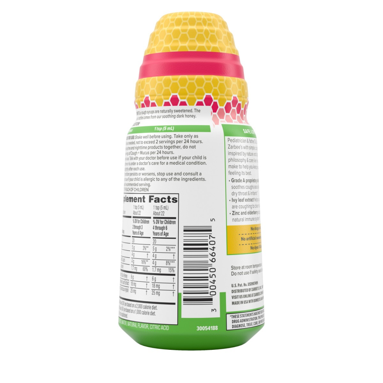 slide 4 of 5, Zarbee's Naturals Daytime Children's Natural Mixed Berry Flavor Cough Syrup + Mucus 4 fl oz, 4 fl oz