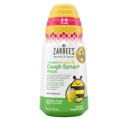 Zarbee's Naturals Daytime Children's Natural Mixed Berry Flavor Cough Syrup + Mucus 4 fl oz