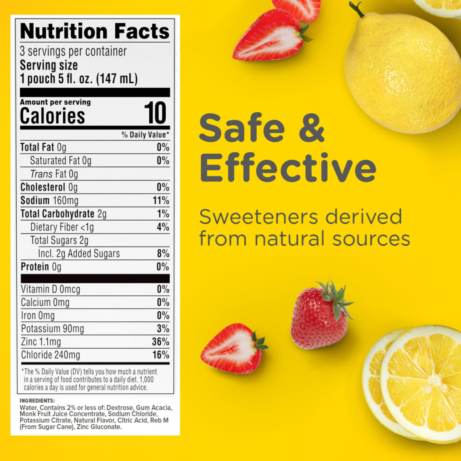 slide 8 of 8, Zarbee's Naturals Kids Triple Action Hydration Electrolyte Drink, Strawberry Lemonade Flavor, 5 Fl. Oz, Pack of 3, 3 ct