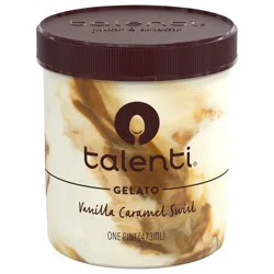 Talenti Gelato Vanilla Caramel Swirl, 1 pint