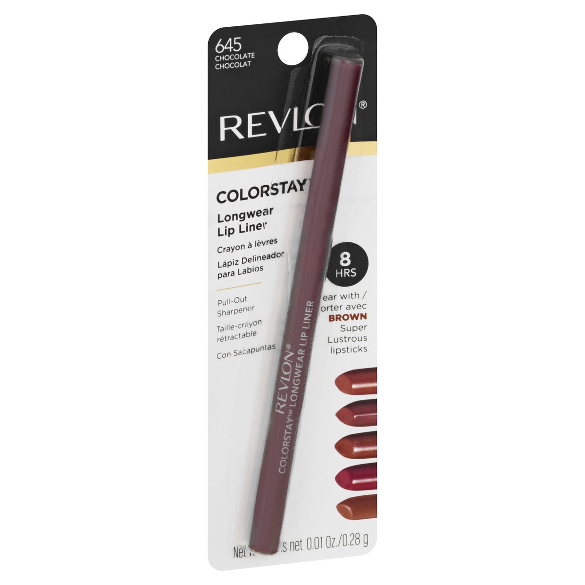 slide 7 of 9, Revlon Colorstay Lip Liner Chocolate, 1 ct