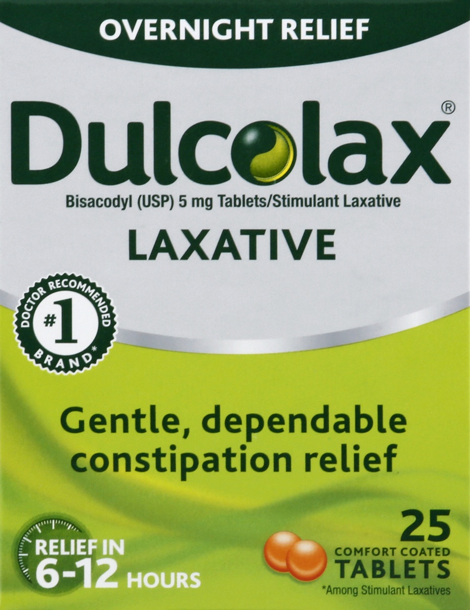 slide 5 of 6, Dulcolax Gentle And Predictable Overnight Relief Laxative Tablets, 25 ct