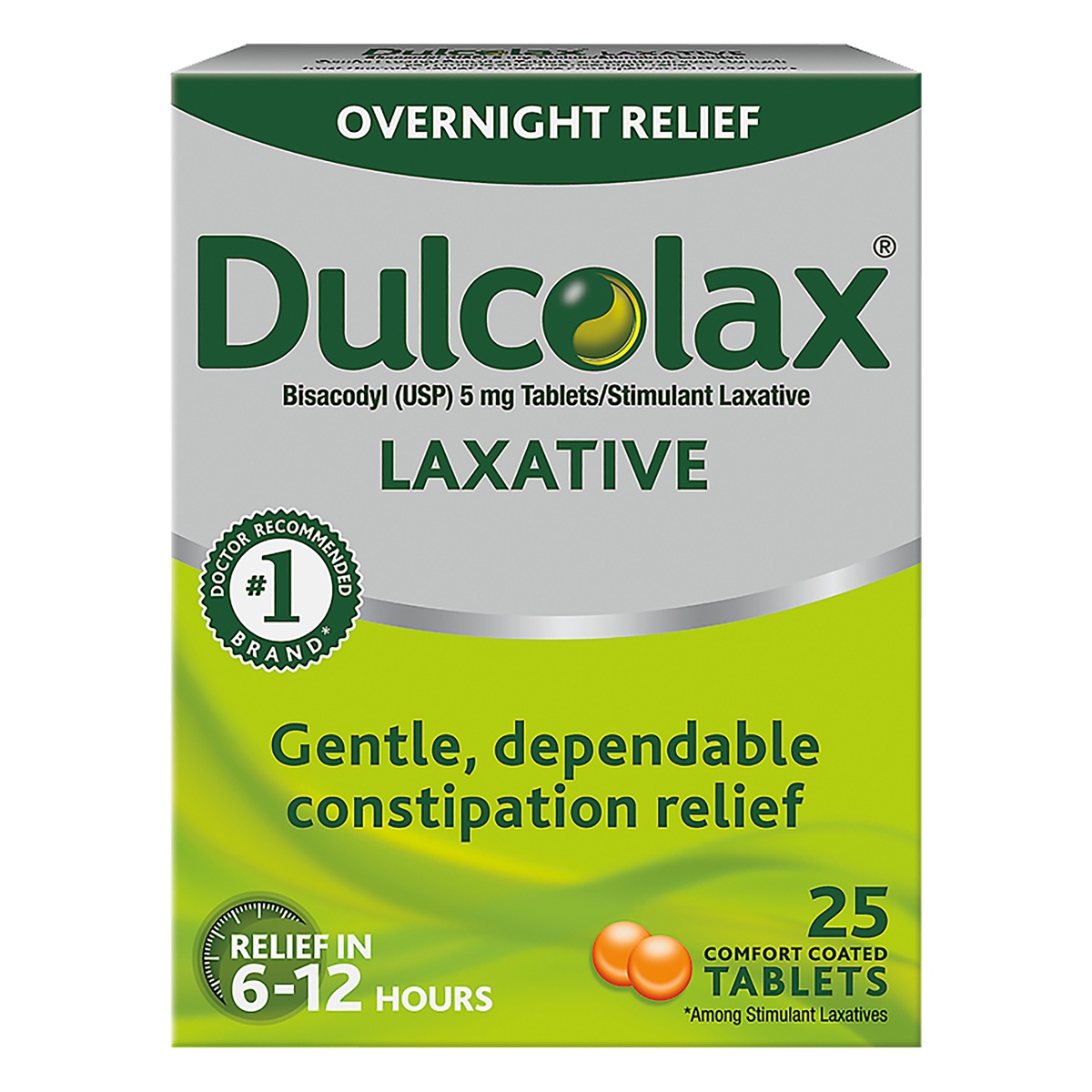 slide 1 of 6, Dulcolax Gentle And Predictable Overnight Relief Laxative Tablets, 