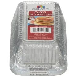 Gemco Glass Butter Dish 1 ea