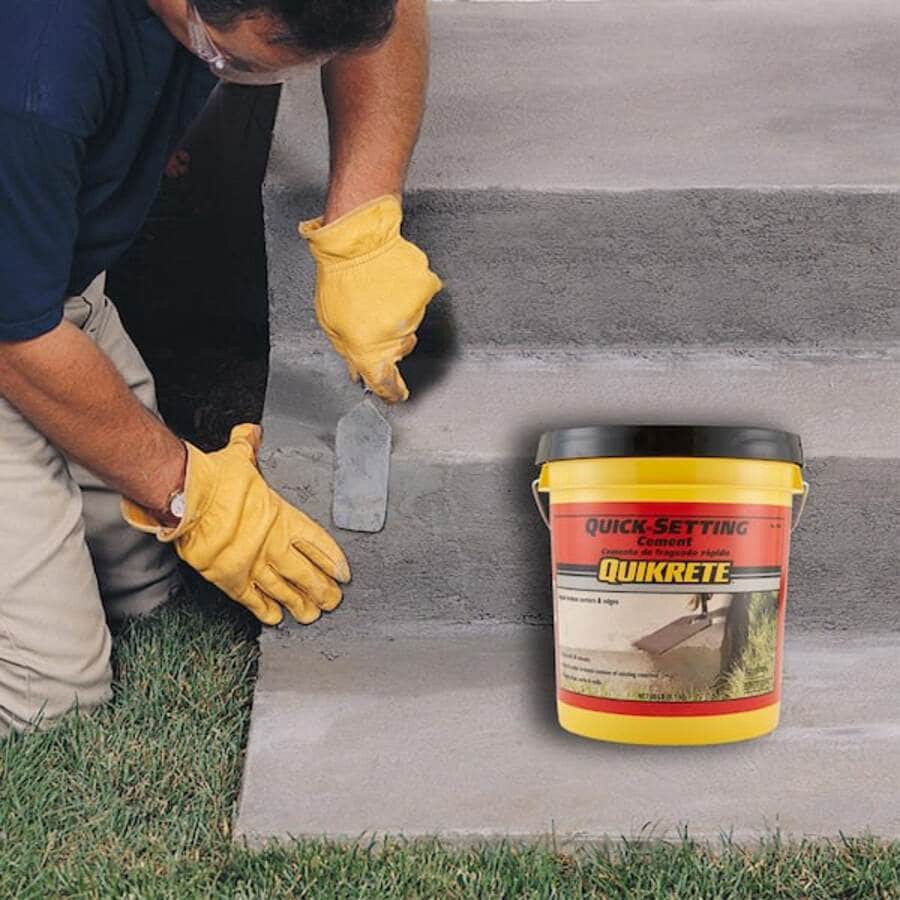 slide 4 of 4, QUIKRETE Quick-Setting Cement 20.0 -lb Concrete Repair accessory, 1 ct