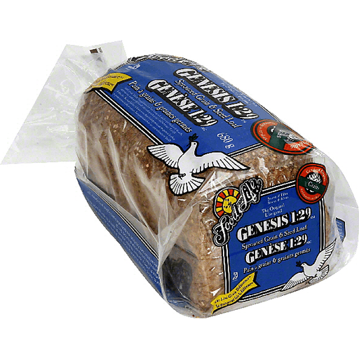 slide 3 of 3, Food for Life Genesis 1:29 Sprouted Grain and Seed Loaf Bread, 24 oz