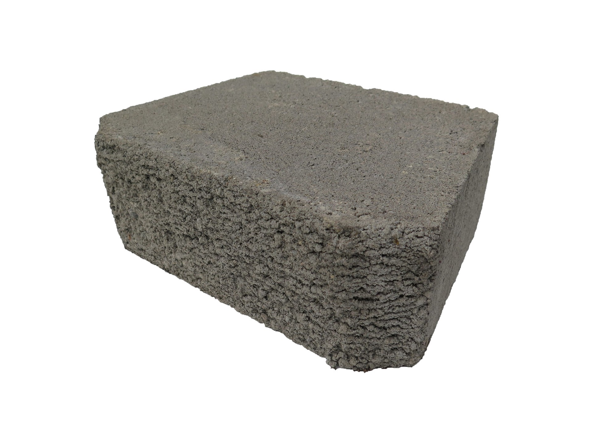 slide 1 of 6, 4.0-in H x 11.5-in L x 8.0-in D Gray Concrete Retaining wall block, 1 ct