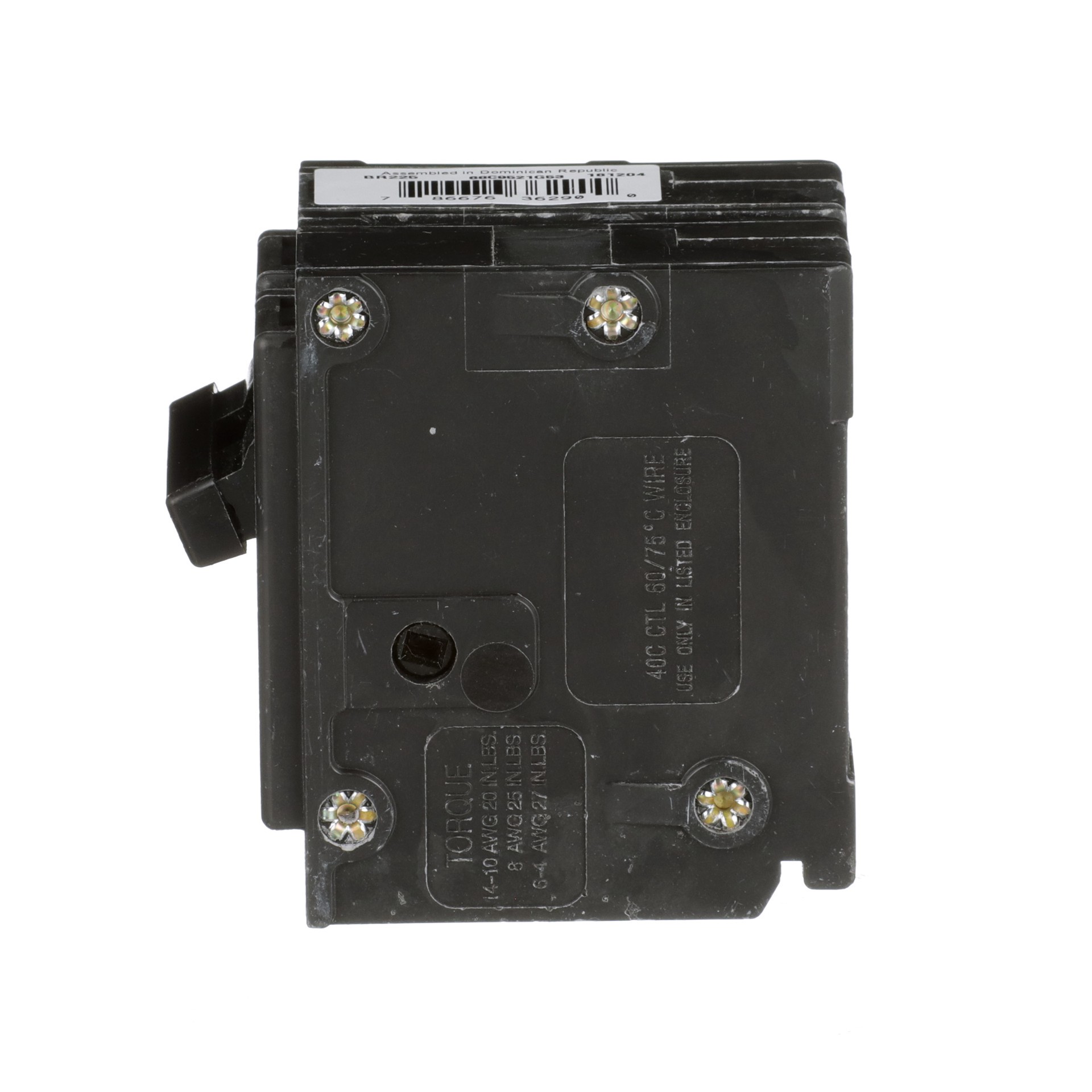 slide 4 of 6, Eaton Type BR 25-amp 2 -Pole Standard trip Circuit Breaker, 1 ct