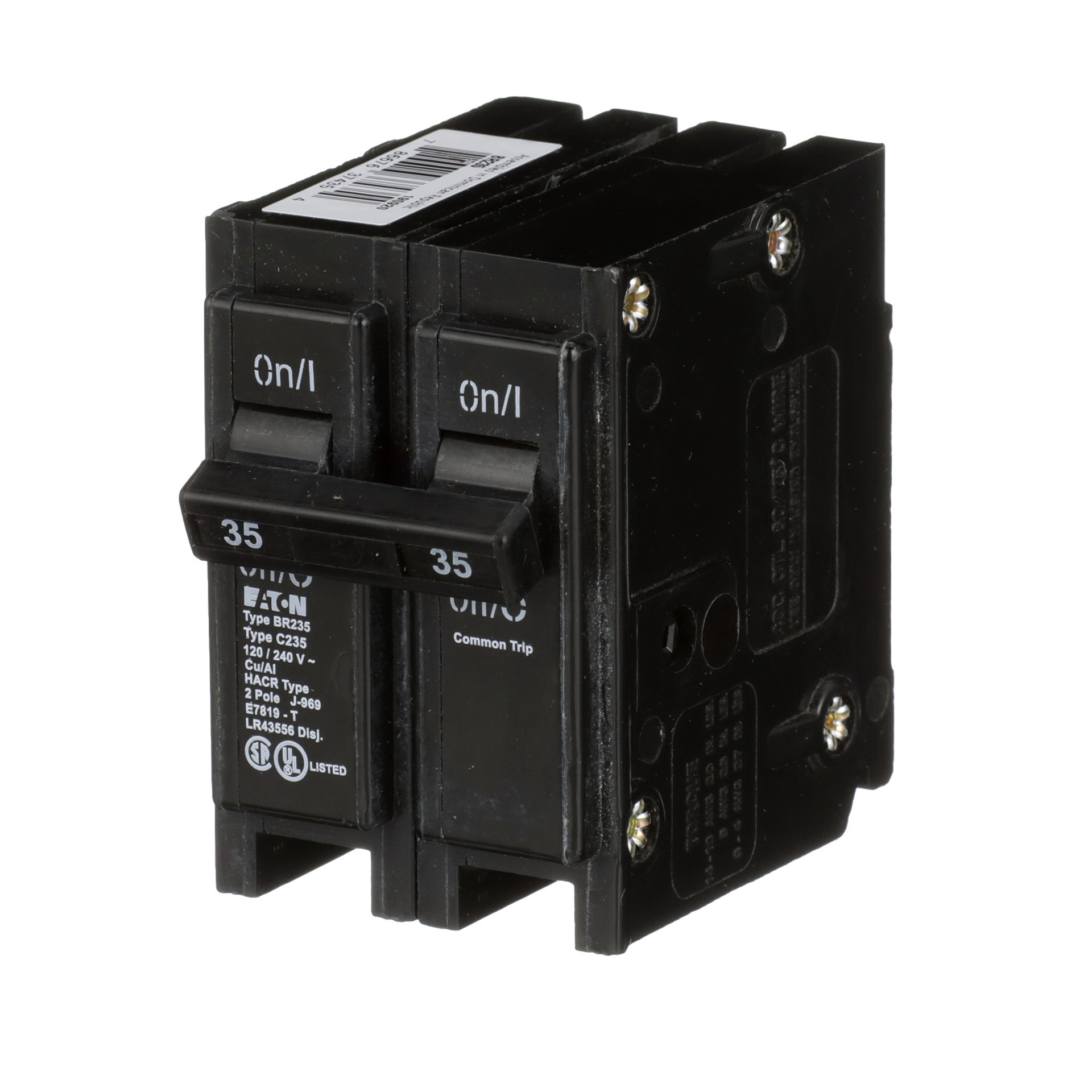 slide 3 of 6, Eaton Type BR 35-amp 2 -Pole Standard trip Circuit Breaker, 1 ct
