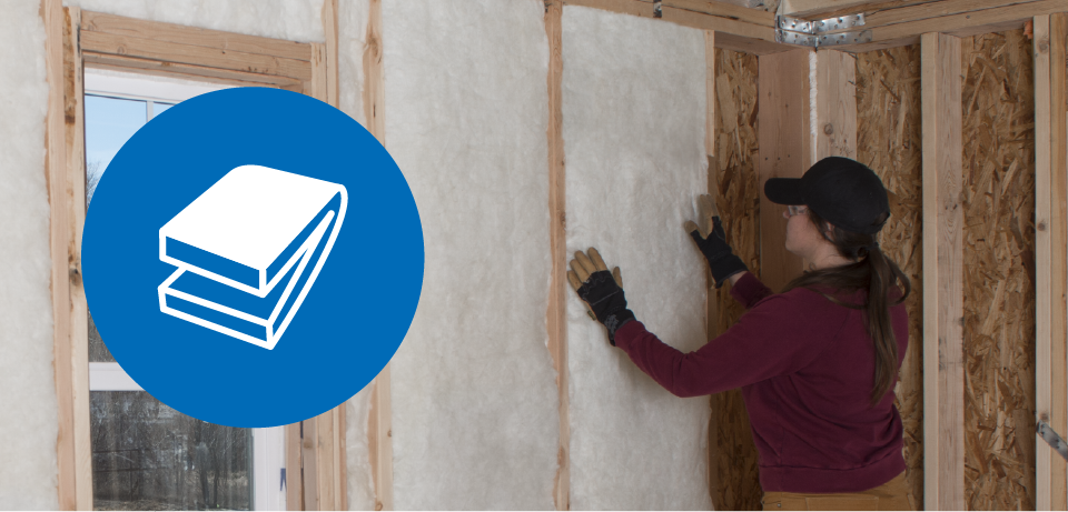 slide 3 of 6, Johns Manville R- 19 Wall Unfaced Fiberglass Batt Insulation 87.18-sq ft ( 15-in W x 93-in L), 1 ct