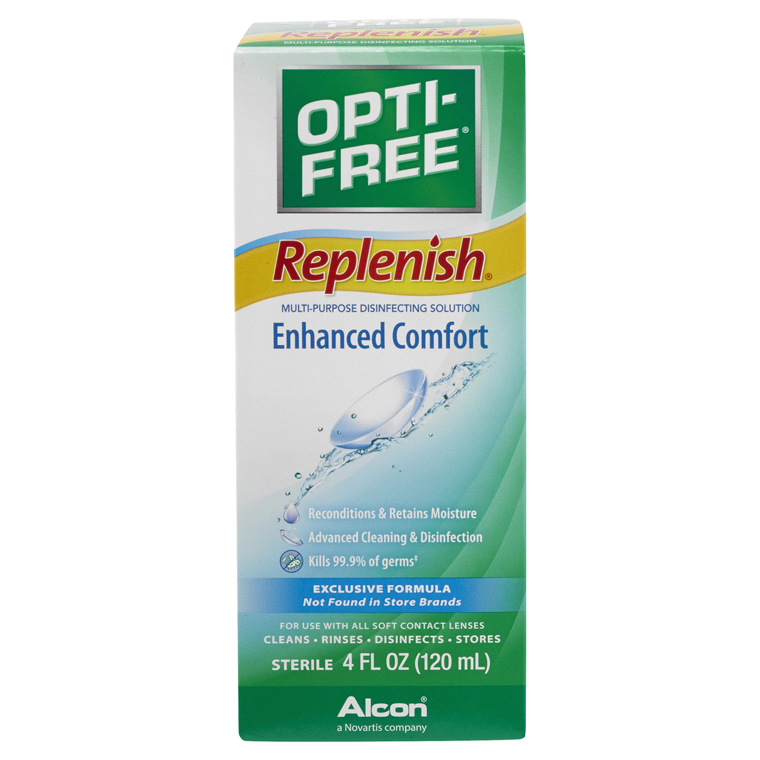 slide 1 of 3, Opti-Free Multi-Purpose Disinfecting Solution 4 oz, 4 oz