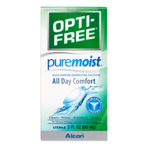 slide 1 of 1, Opti-Free Pure Moist, 2 oz