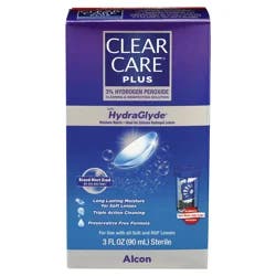 Clear Care Plus 3% Hydrogen Peroxide Cleaning & Disinfecting Solution with Hydraglyde 3 fl oz