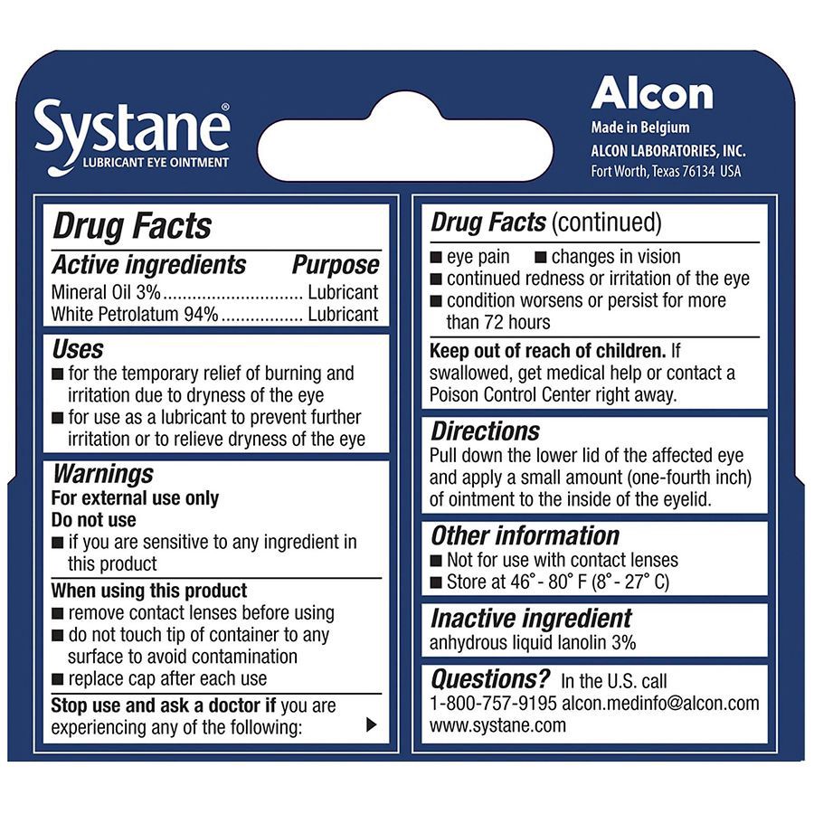 slide 3 of 4, Systane Nighttime Lubricant Eye Ointment Overnight Relief, 0.13 oz