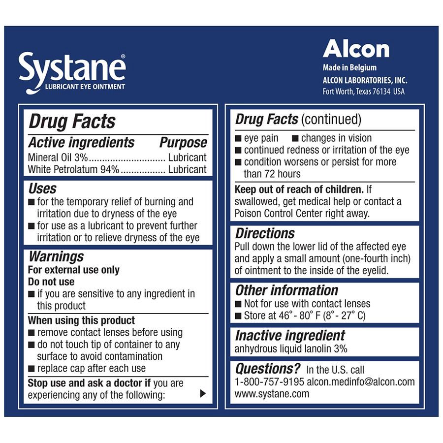 slide 4 of 4, Systane Nighttime Lubricant Eye Ointment Overnight Relief, 0.13 oz