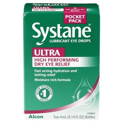 Systane Ultra Lubricant Eye Drops, 2 x 4 mL Pocket Pack