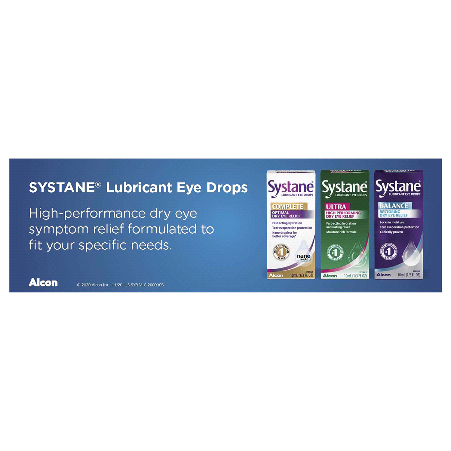 slide 4 of 4, Systane Sterile Balance Lubricant Eye Drops 0.33 fl oz, 0.33 fl oz