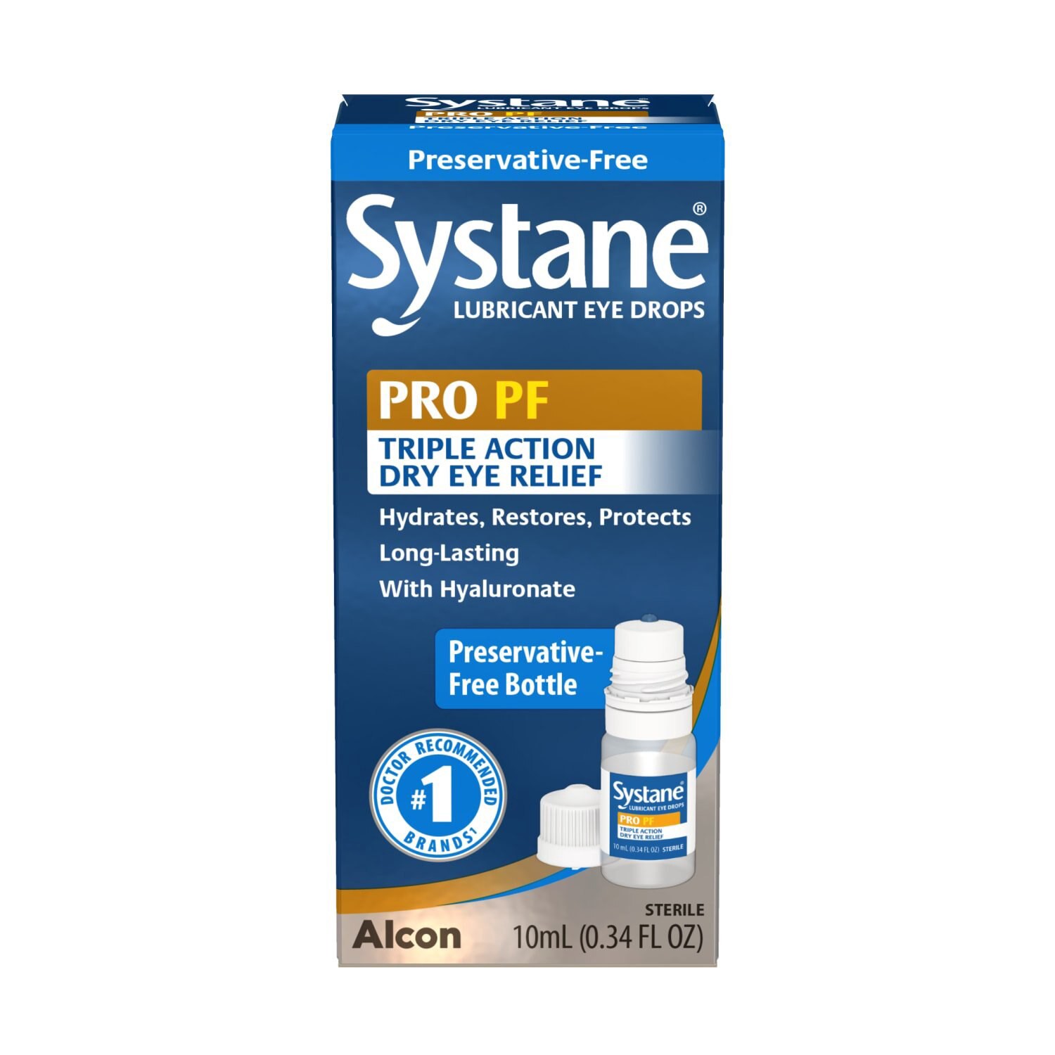 slide 7 of 8, Systane Pro Multi-Dose Preservative-Free, 10mL, 0.34 fl oz