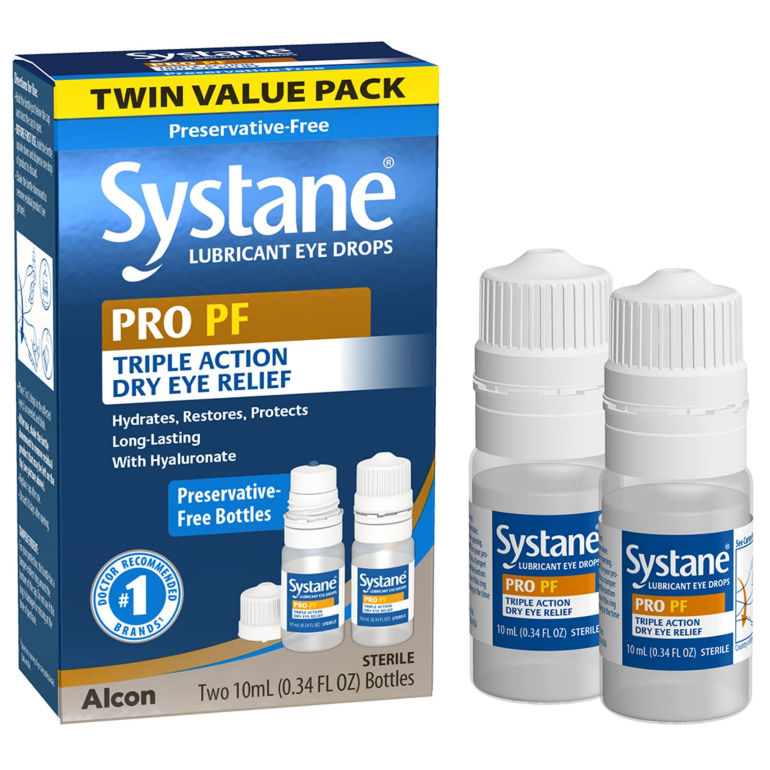 slide 4 of 4, Systane® Pro Multi-Dose Preservative-Free Eye Drops, 2 ct