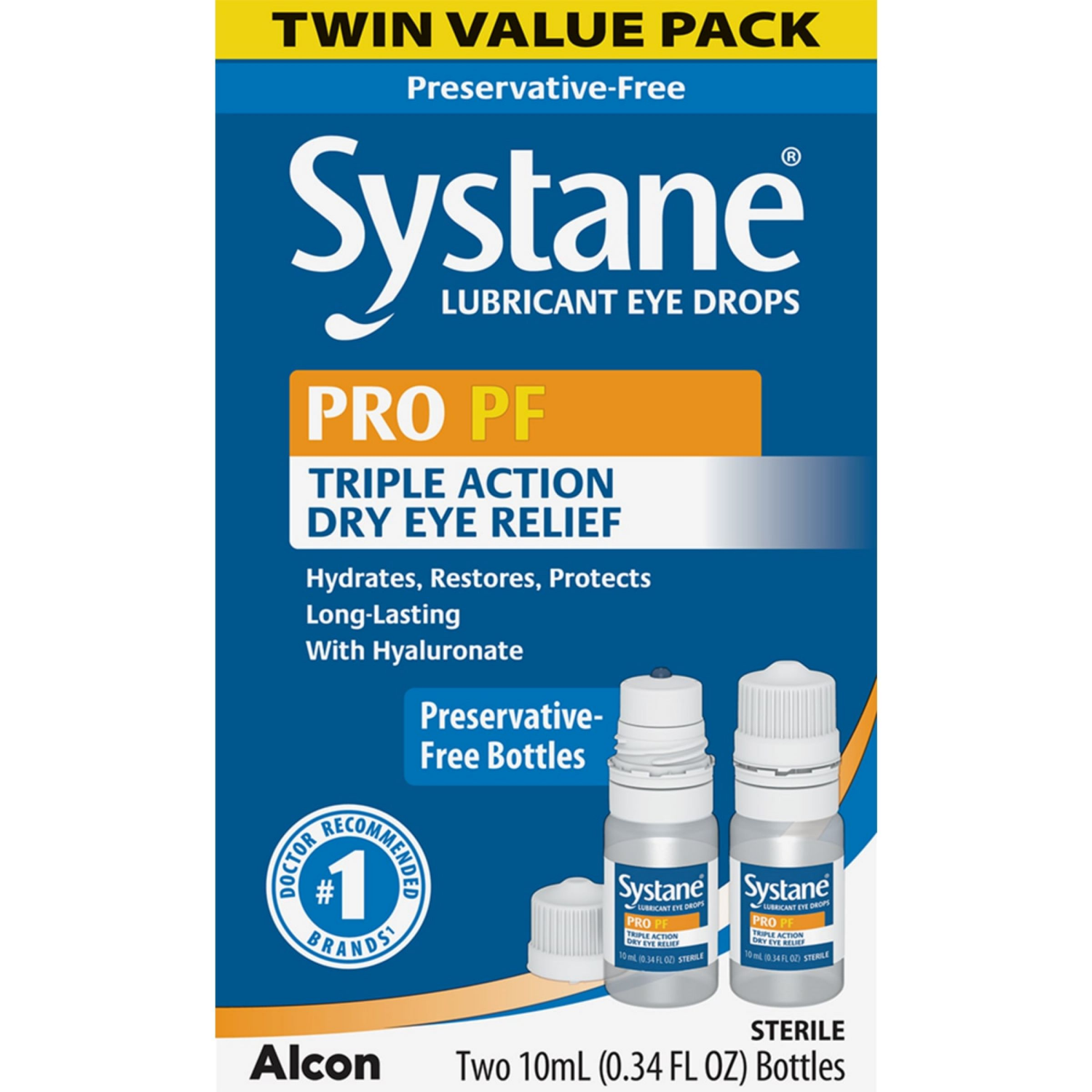 slide 1 of 4, Systane® Pro Multi-Dose Preservative-Free Eye Drops, 2 ct