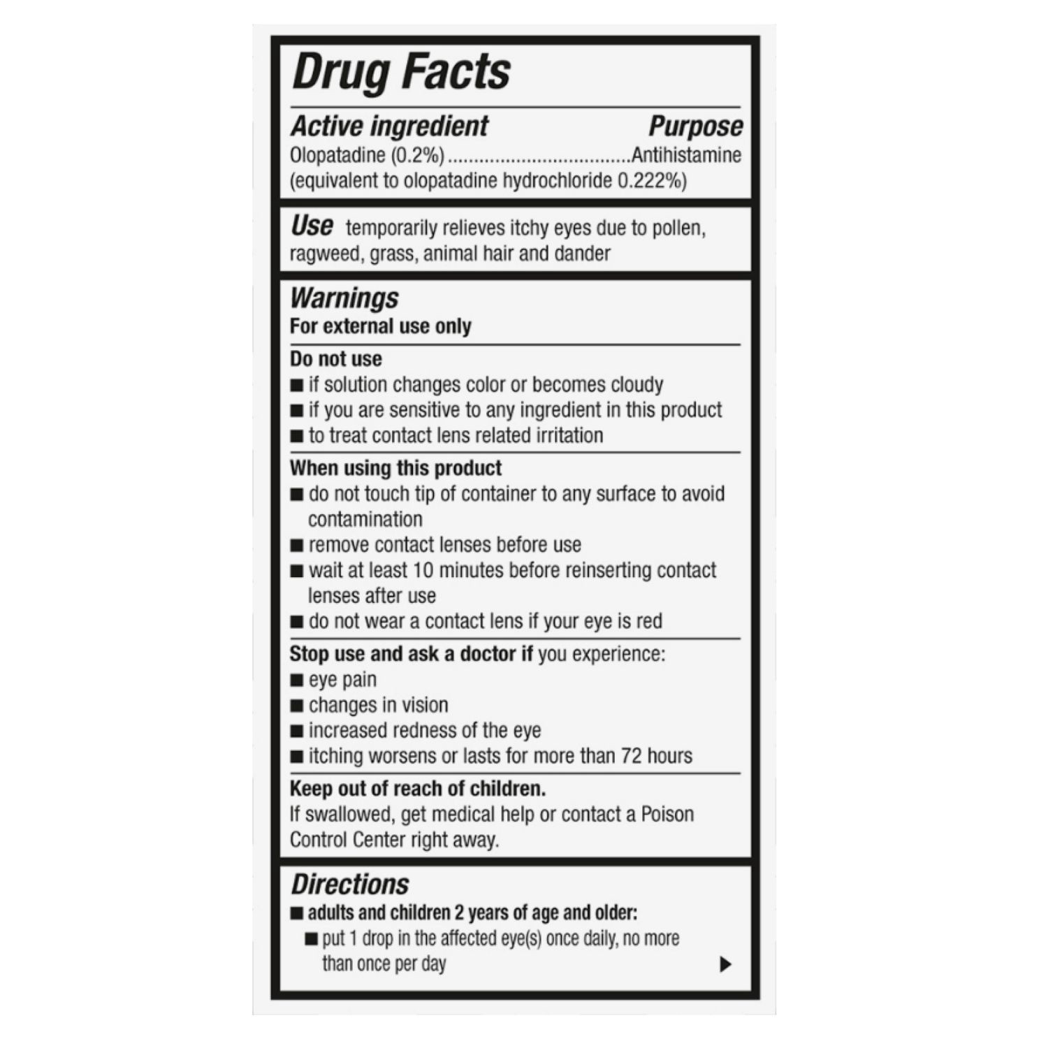 slide 4 of 5, Pataday Once Daily Eye Allergy Itch Relief Drop 2 x 2.5 mL, 2 ct