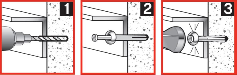 slide 4 of 6, Red Head Hammer-Set 1/4-in x 1-1/2-in Nail-Drive Anchors 15-Pack, 1 ct