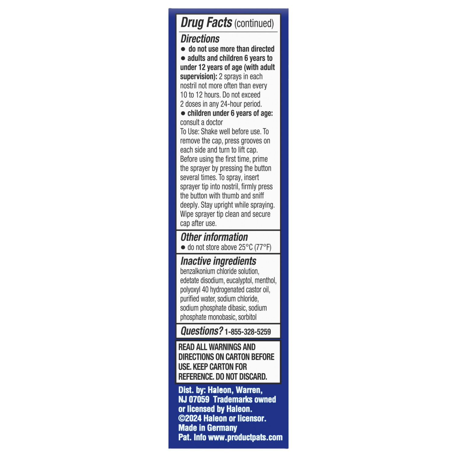 slide 3 of 5, Theraflu Severe Congestion Relief Cooling Nasal Mist, 0.34 fl oz