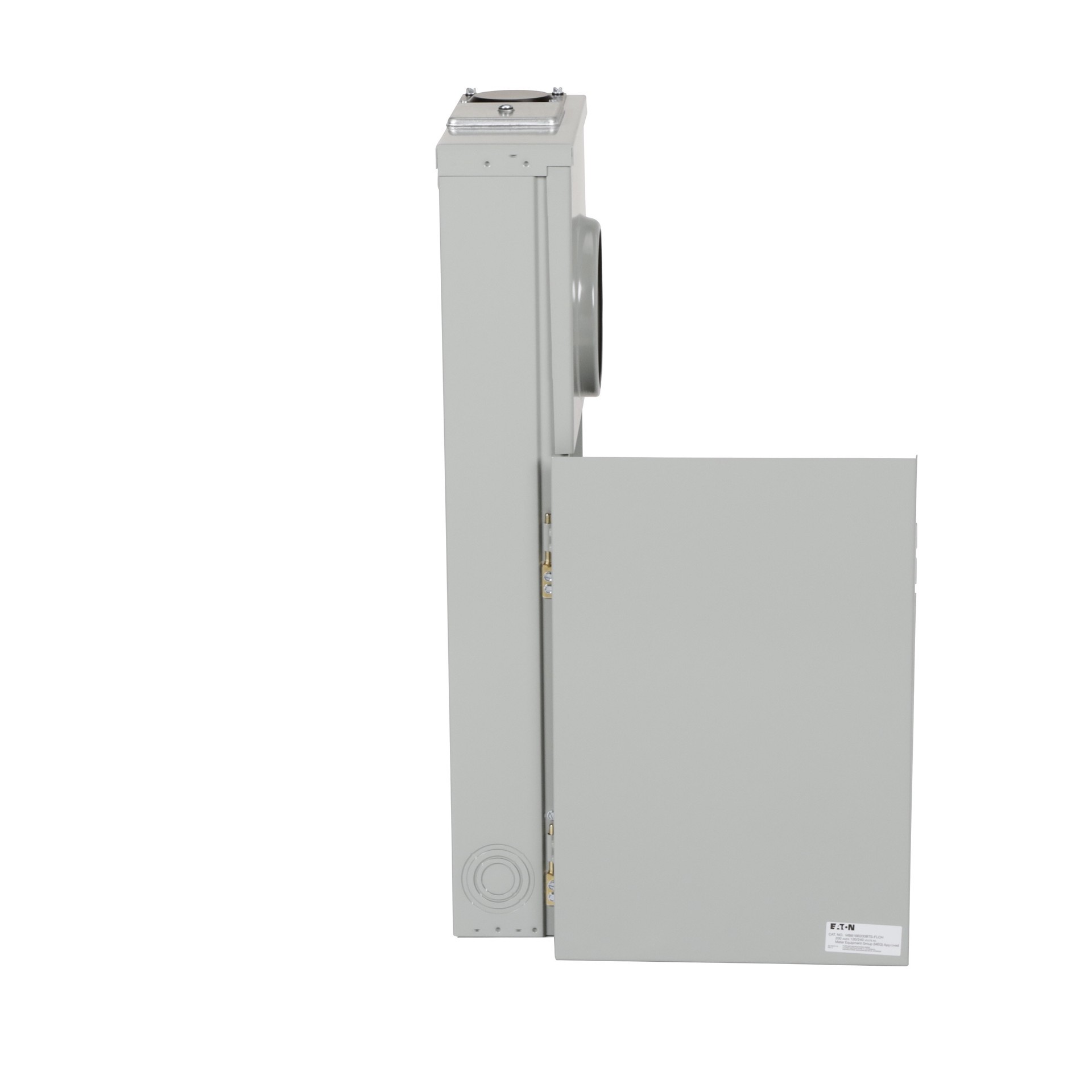 slide 5 of 6, Eaton Type BR 200 -Amp 8 -Spaces 16 -Circuit Outdoor Main Breaker Meter Combo Load Center, 1 ct