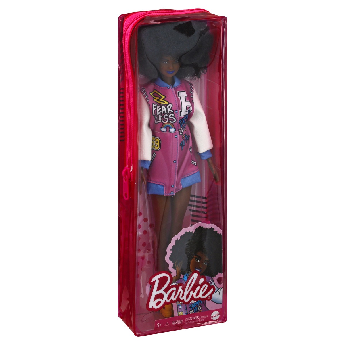 slide 9 of 10, Barbie Fashionistas Doll with Brunette Afro & Blue Lips 1 ea, 1 ct