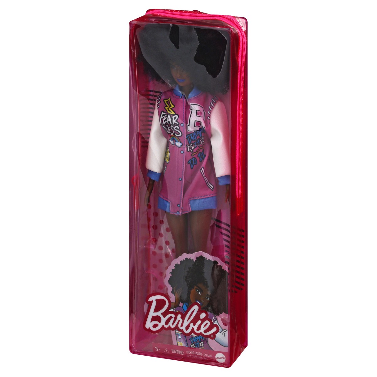 slide 10 of 10, Barbie Fashionistas Doll with Brunette Afro & Blue Lips 1 ea, 1 ct