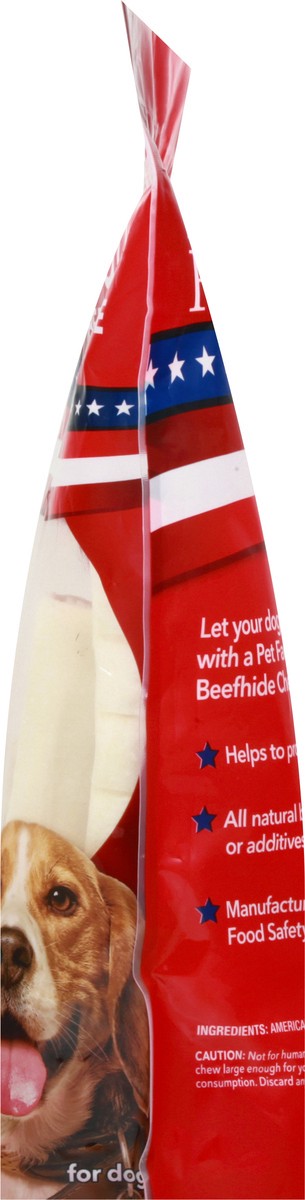 slide 4 of 9, Pet Factory American 4" Beefhide Value Chew Curls, 4 ft