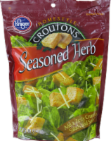 slide 1 of 1, Kroger Seasoned Herb Homestyle Croutons, 5 oz