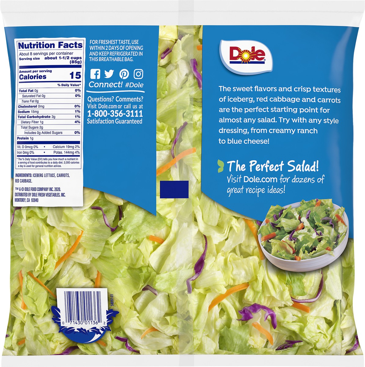 slide 6 of 6, Dole Salad Garden Blend, 24 oz, 24 oz