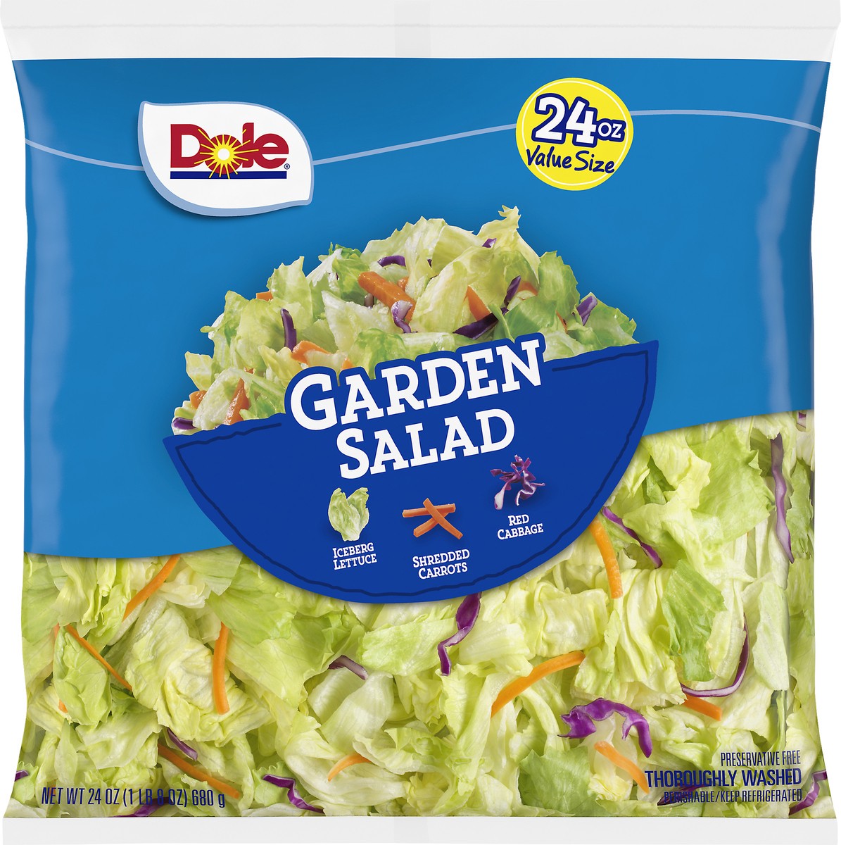 slide 2 of 6, Dole Salad Garden Blend, 24 oz, 24 oz