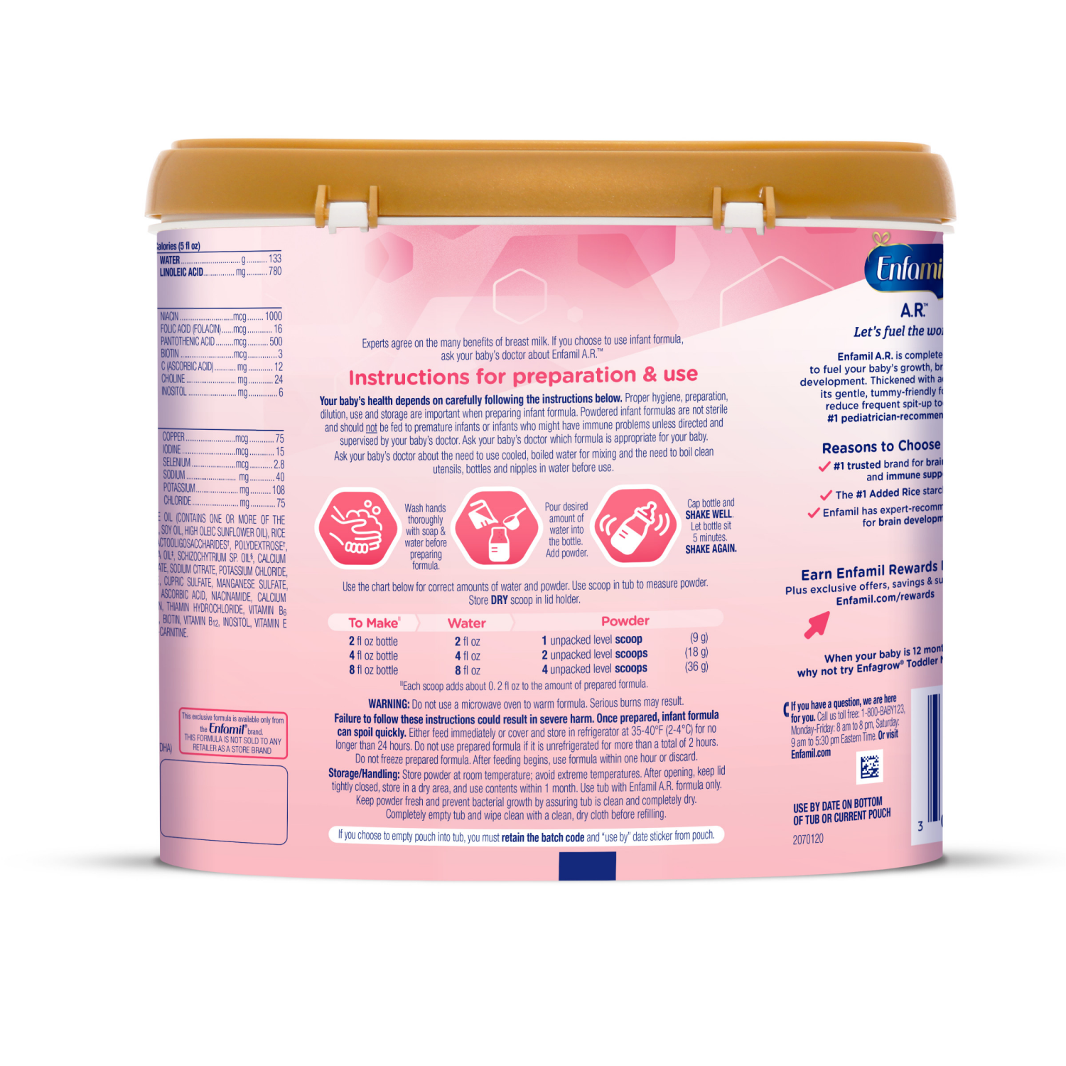 slide 2 of 6, Enfamil A.R. For Spitup Infant Formula, 21.5 oz