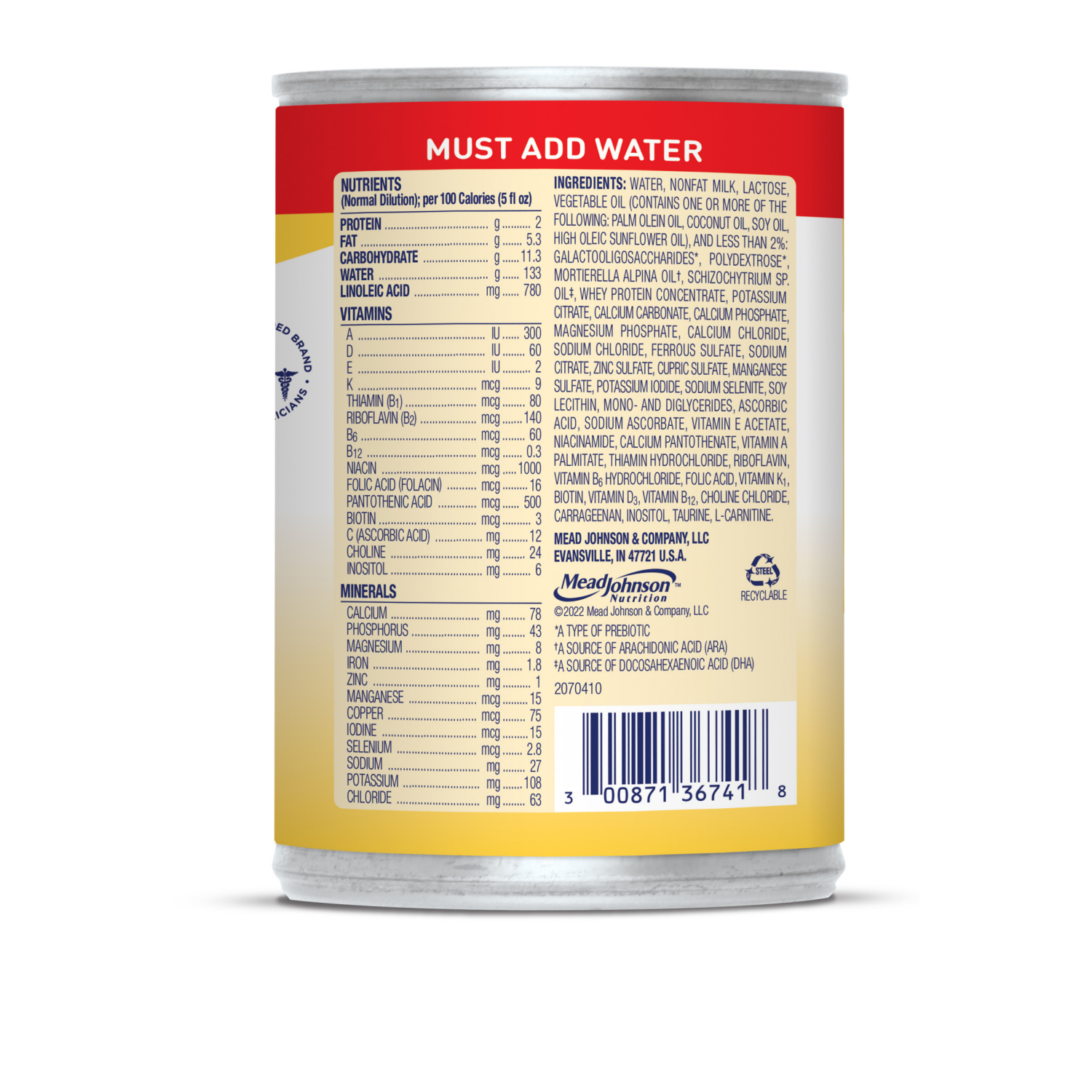 slide 2 of 6, Enfamil Concentrated Liquid Infant Formula, Milk-based Baby Formula with Iron, Omega-3 DHA & Choline, 13 Fl Oz Can, 13 fl oz