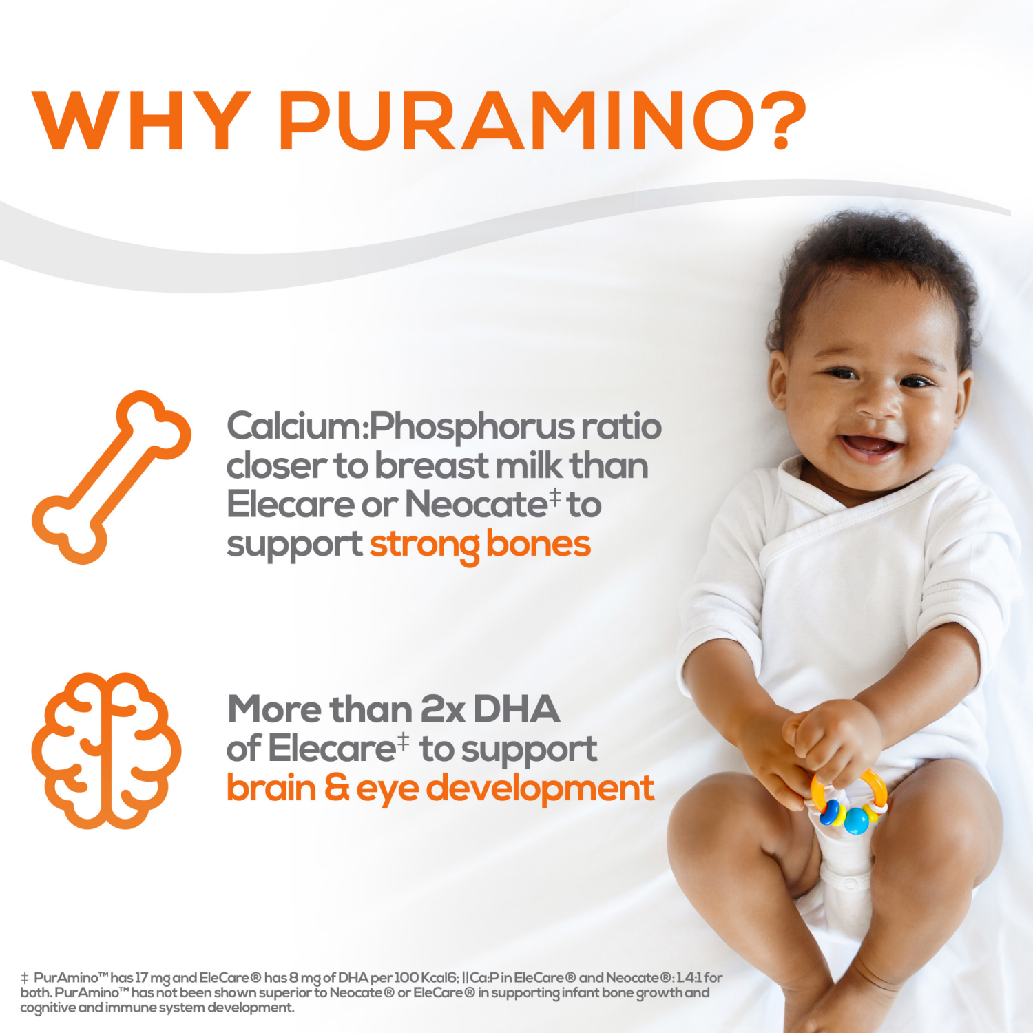 slide 8 of 8, Puramino Nutramigen Hypoallergenic 0-24 months Infant Formula 14.1 oz, 14.1 oz