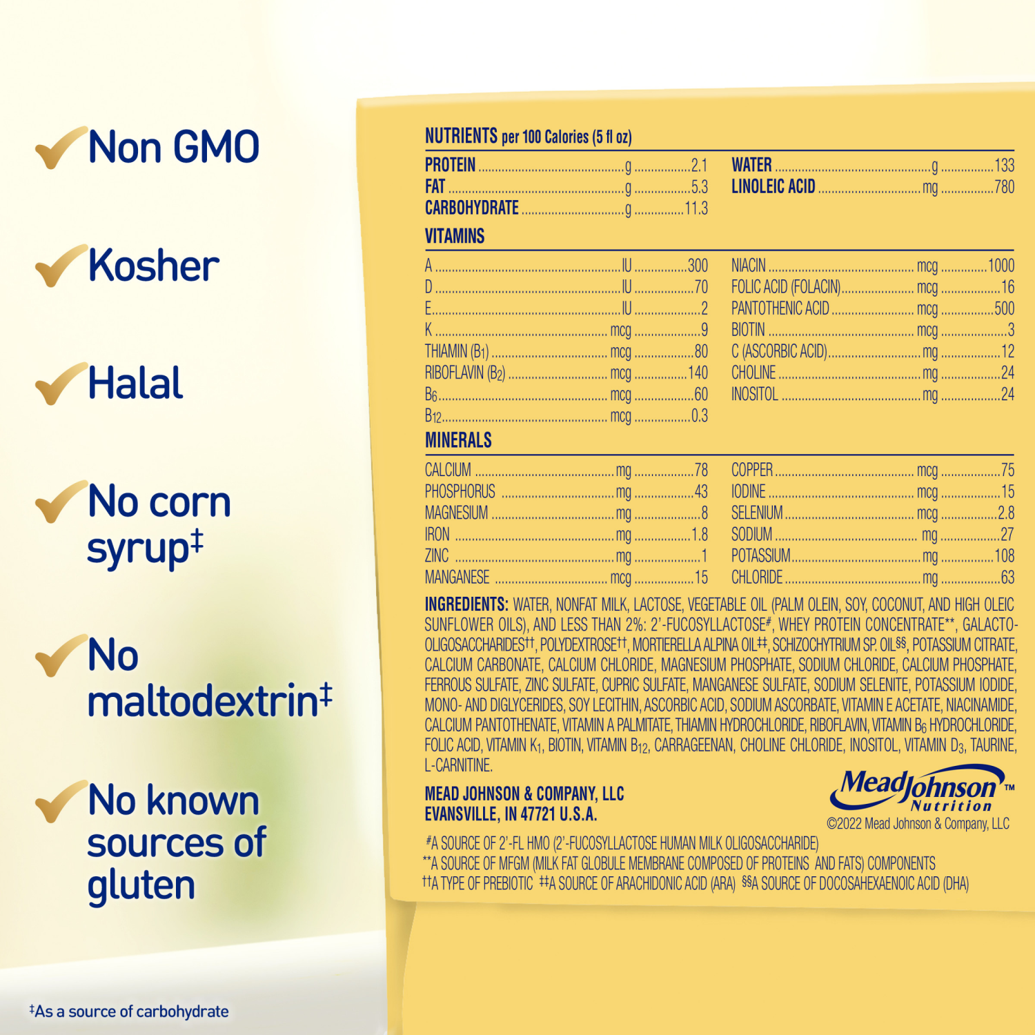 slide 6 of 8, Enfamil Neuro Pro 0-12 Months Milk-Based Infant Formula with Iron 6 - 2 fl oz Bottles, 6 ct