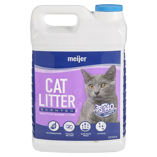 slide 1 of 1, Meijer Scoopable Scented Cat Litter, 20 lb