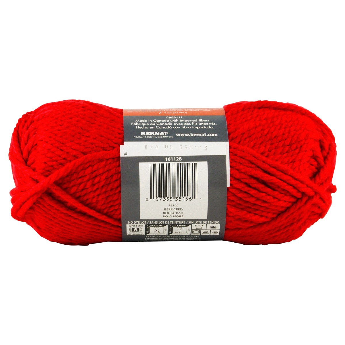 slide 9 of 13, Bernat Softee Chunky Yarn, Berry Red, 1 ct