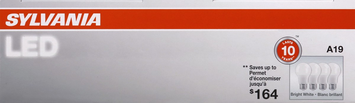 slide 3 of 5, Sylvania Light Bulbs 4 ea, 4 ct