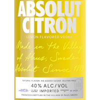 slide 9 of 13, Absolut Citron Vodka - 750ml Bottle, 750 ml